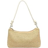 Leanoria Straw Hobo Handbags for Women Fashion Woven Straw Shoulder Bag for Beach Holiday