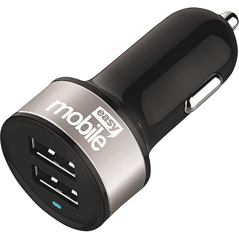 Amazon Com Car Charger Metal 4 8a Easy Mobile Two Usb Ports
