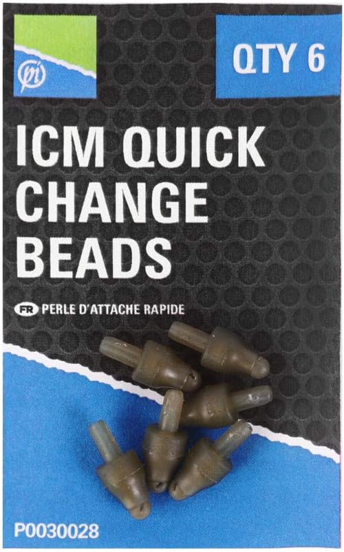 Preston ICM In-Line Quick Change Beads P0030028 Six Pack