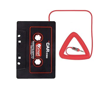 Kassetten aux Adapter Autoradio Kassettenadapter Auto KFZ Radio Adapter 3,5 mm Klinkenstecker für iPhone iPod Smartphones Tab