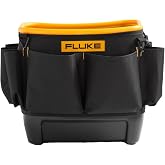 Fluke TB25, Hard Body Oval Tool Bucket Bag, with Waterproof Hard Bottom Base and 28 Pockets