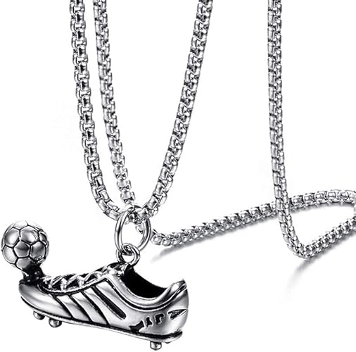 Amazon Ostory メンズネックレス お洒落な スポーツシューズ サッカー メンズネックレス ペンダント サージカルステンレス ネックレス メンズ アクセサリー ネックレス 通販