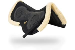 Kavallerie 3D Air-Mesh Half Pad, Impact Protection & Therapeutic Gel Padding English Saddle for Maximum Support and Stability, Best for Horses Under Saddle, Dressage, Jumping & Training