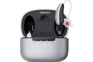 Hearing Aids–JINGHAO Rechargeable Hearing Aids for Seniors & Adult with Smart Noise Reduction, Superior Sound, RIC Design for