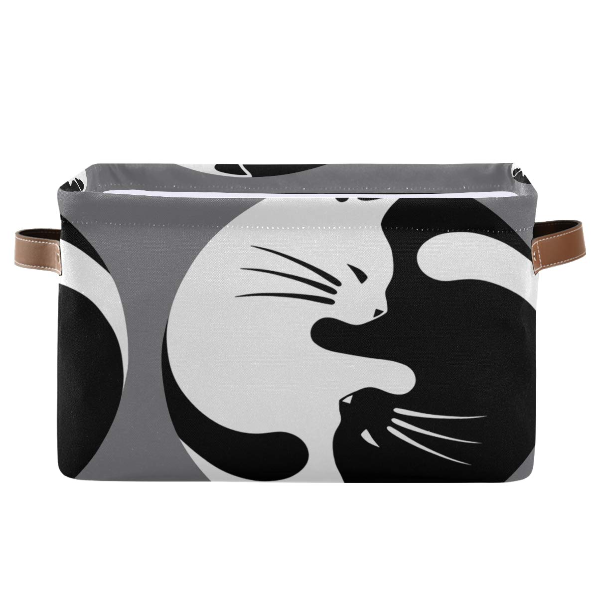 ALARGE Aufbewahrungskörbe mit Tribal-Yinyang-Tai Chi-Tier-Katze