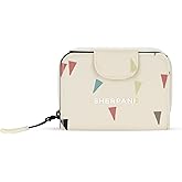 Sherpani Barcelona, Small Nylon Bifold Zipper Pocket Wallet, Travel Bag, RFID Protection, Travel Gift (Terrazzo)