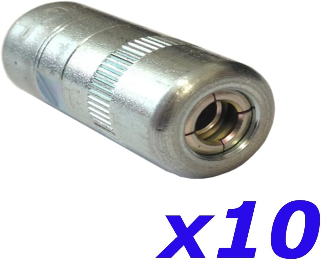 (PACK OF 10) Samoa Heavy Duty Grease Gun End - Hydraulic coupler 1/8bsp