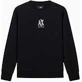 Armani Exchange womens Center Chest Icon Logo Crewneck Sweatshirt