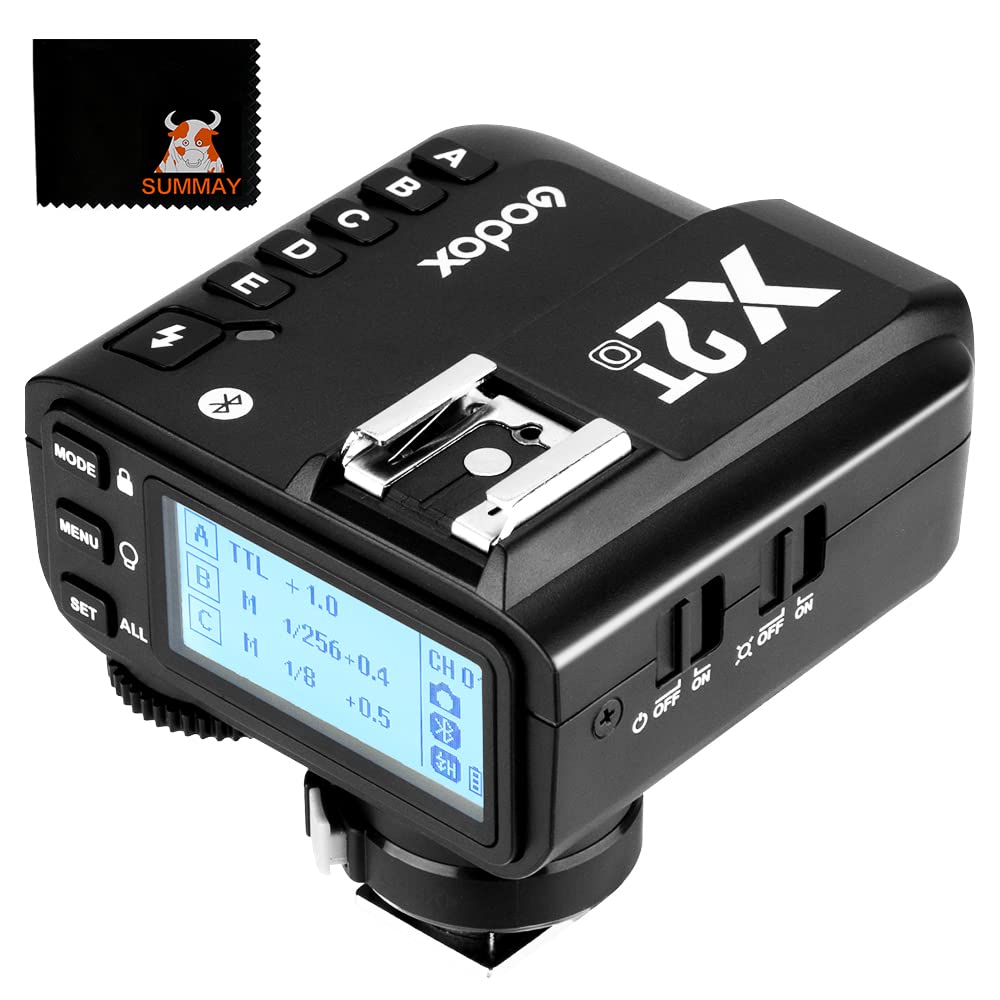 GODOX X2T-O TTL Flash Trigger for Olympus/Panasonic 1/8000s HSS TTL Manual Function Cameras with Clean Cloth (X2T-O)