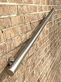 B52 Anodized Handrail Aluminum Stairs Kit Stainless Steel Look 15 Ft and 1.6" diameter