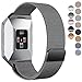 Fitbit Ionic Bands, hooroor Fully Magnetic Closure Clasp Mesh Loop Milanese Stainless Steel Ionic Band for Fitbit Ionic Smartwatch (Black Small)