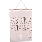Tandi lino/algodón tela de pared para puerta armario para colgar bolsa