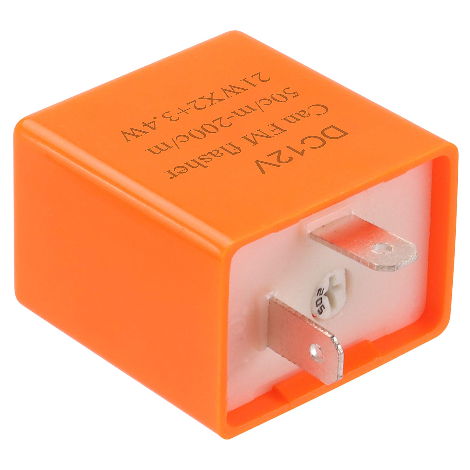 Kinstecks 2Pin Flasher Relay Speed Adjustable 12V Motorcycle Indicators LED Light Flasher for Motorcycle LED Indicators Turn Signal Light