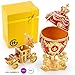 Unique, Decorative Red Faberge Egg: Extra Large 6.6 inches, Hand Painted Jewelry Box for the Ultimate Home Décor, Comes with Gift Faberge Carriage, Store Your Rings, Earrings and Jewelry in Style