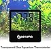 Qguai Aquarium Thermometer, C/F Switch LCD Digital Fish Tank Thermometer with Large Clear Screen, Monitor Water Terrarium Temperature, No Messy Wires in Your Saltwater Freshwater and Reef Aquarium.