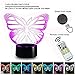Baby Night Light Butterfly 7 Colors Change with Remote Birthday Gifts for Her Girl Gifts for A Girl or Animal Lover or Baby Room Decor by Easuntec (Butterfly)
