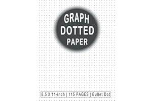 Dotted Paper 8.5 X 11 Unpunched Refills: Bullet Dot Grid Graphing Pad Journal For Drawing & Note Taking | Dotted Notebook Pap