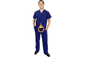 M&M SCRUBS Men Scrub Set Medical Scrub Top and Pants