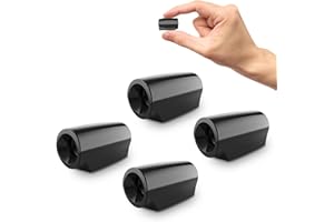 Elook Deer Warning Whistles Device for Car, Save Deer Whistle with Upgraded Acrylic Double-Sided Tape, Mini Size, 4 Pack (Patent Registered)