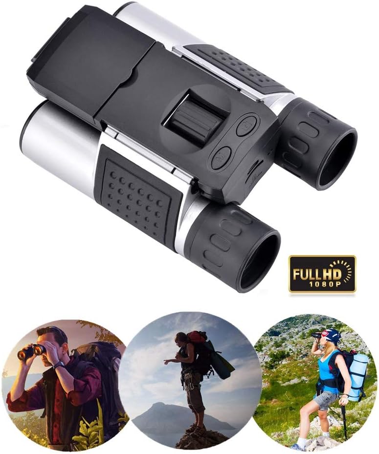 Eoncore 1.5" LCD Digital Binoculars Camera 10x25 5MP Video Photo Recorder Telescope with 8GB Memory Card for Bird Watching Football Game Concert: Sports & Outdoors