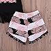 Mikrdoo Toddler Girl Summer Clothes Black Vest Tops Tassels Shorts 2pcs Baby Girl Outfit Suit (18-24 Months, B)