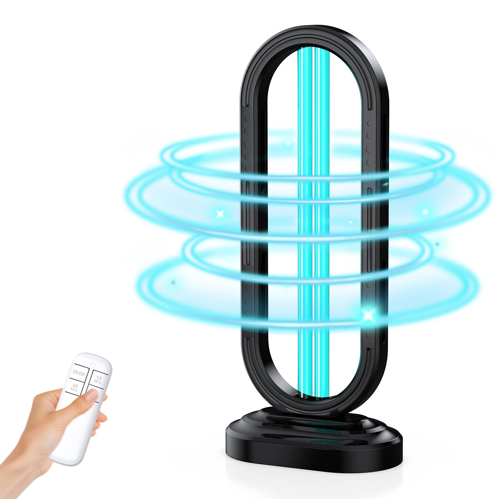 Photo 1 of ZETAWALE UV Light Sanitizer, Ultraviolet Lamp with Remote Control for Bed Bugs and Dust Mites, Home Disinfection Device UV Lamp for Home, Room & Kitchen, Ultraviolet Light with 3 Speed Timings