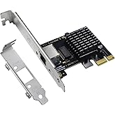 2.5Gb PCIe Network Card with Intel I226-V Chip, 2500M/1000M/100M Network Adapter NIC, PCIe 3.1 X1, PCI Express Gigabit Ethernet Card for Windows 10/11, Linux Kernel 5.16.18/RHEL8.6, VMware ESXi8.0