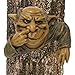 Bits and Pieces - Garden Décor - Nose Picking Elf Tree Hugger - Garden Peeker Yard Art - Whimsical Tree Sculpture Garden Decoration