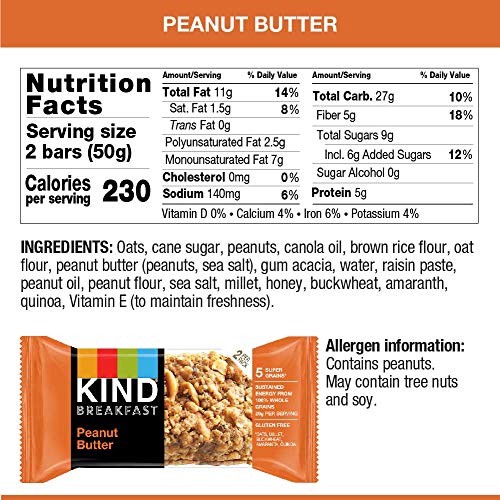 KIND Breakfast Bars Variety Pack, Dark Chocolate Protein & Peanut
