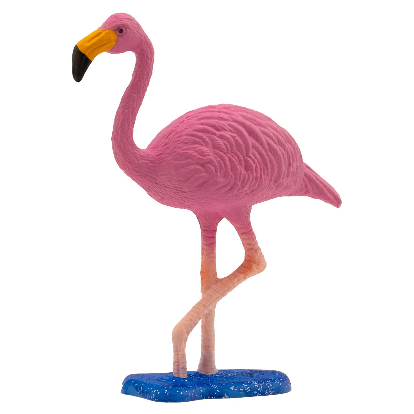 Bullyland 63716 Flamingo Toy Figure, Approx. 7 cm, Pink Large, Lovingly Hand Painted Figure, PVC-, Great Gift for Boys and Girls for Imaginative Play