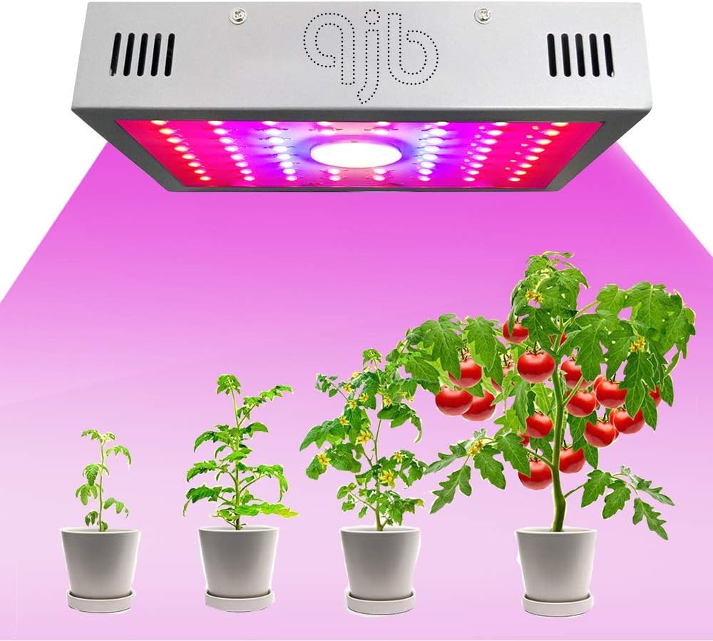 1200W LED Grow Lights, Double Chips Full-Spectrum Indoor Growing Lamp with Veg & RED & Bloom 3 Modes, for Hydroponic, Greenhouse, Indoor Plants Veg and Flower: Home Improvement