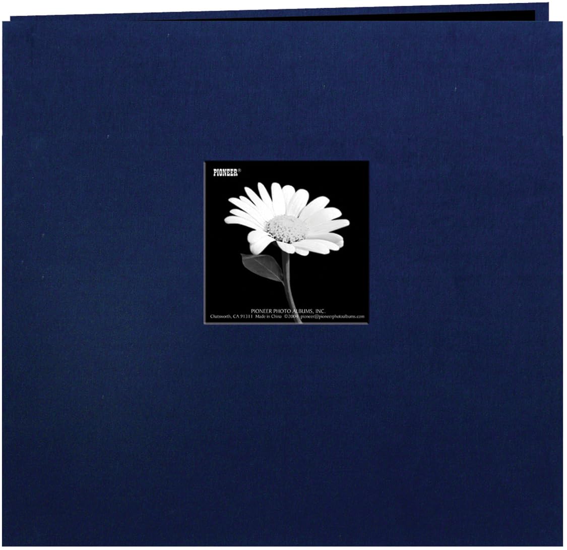 Pioneer 12 x 12-inch Book Cloth Cover Post Bound Album, Regal Navy