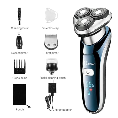 hatteker 4 in 1 rotary shaver