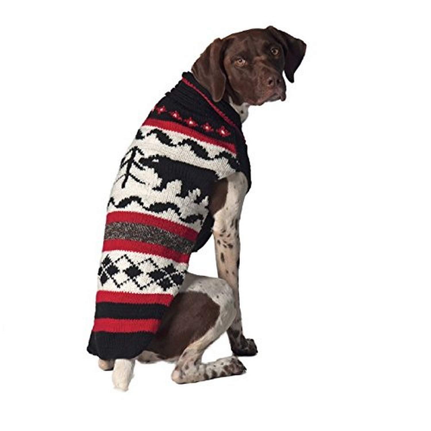 Chilly Dog Bear Sweater, 2X-Small, Black
