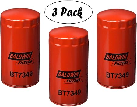 Baldwin Bt7349 Heavy Duty Lube Spin On Filter Pack Of 3