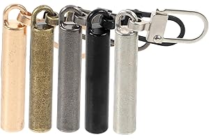 STOBAZA 5pcs Portable Iron Zipper Pull Tabs with Fine Polishing Process for Clothing and Luggage Repair