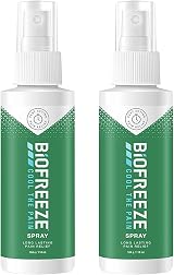 Biofreeze Pain Reliever Spray 118ml 2 Pack Cooling Topical Analgesic