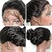 Eayon Hair 360 Lace Frontal Wigs Brazilian Virgin Hair Curly Pre Plucked Human Hair Lace Wigs with Baby Hair for Women Natural Color 18inch 150% Density