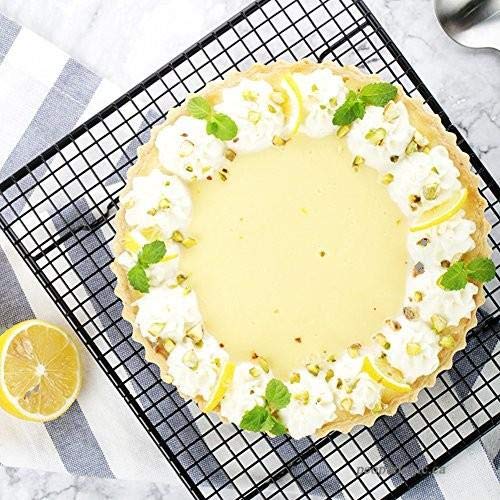 GOURMEX White, Round, Fluted Quiche Baking Dish | Ceramic Nonstick Pan | Perfect for Baking Tart Pies, Creme Brulee, Custard Dishes and Cheesecake | Porcelain 10 Inch Pan (10" Round) - Thumbnail 3