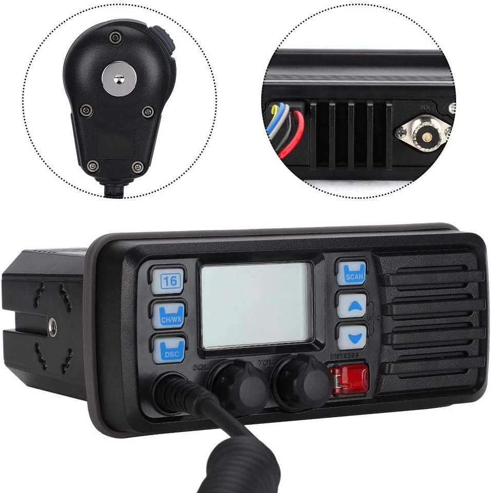 Receptor marino de 25 W 10KM y kit de altavoces Radio marina con