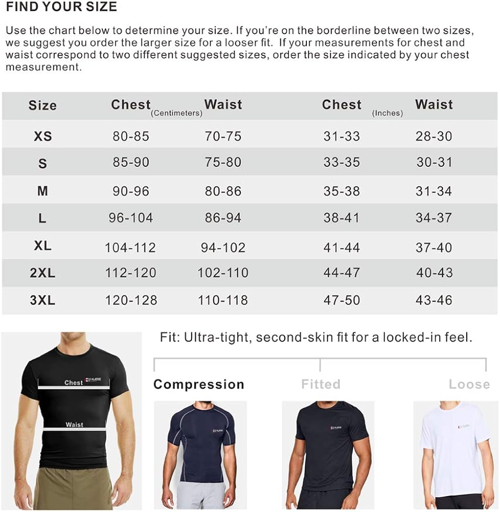 HUGE SPORTS Men's Splice UV Sun Protection UPF 50+ Skins Rash Guard Long Sleeves: Clothing
