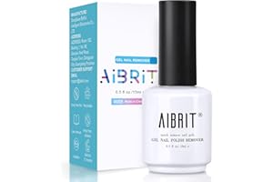 AIBRIT Gel Polish Remover for Nails,Gel Nail Polish Remover,Removedor de Esmalte Gel,Soak off UV in 3-5 Minutes,1 Pack 0.5 fl oz./15ml