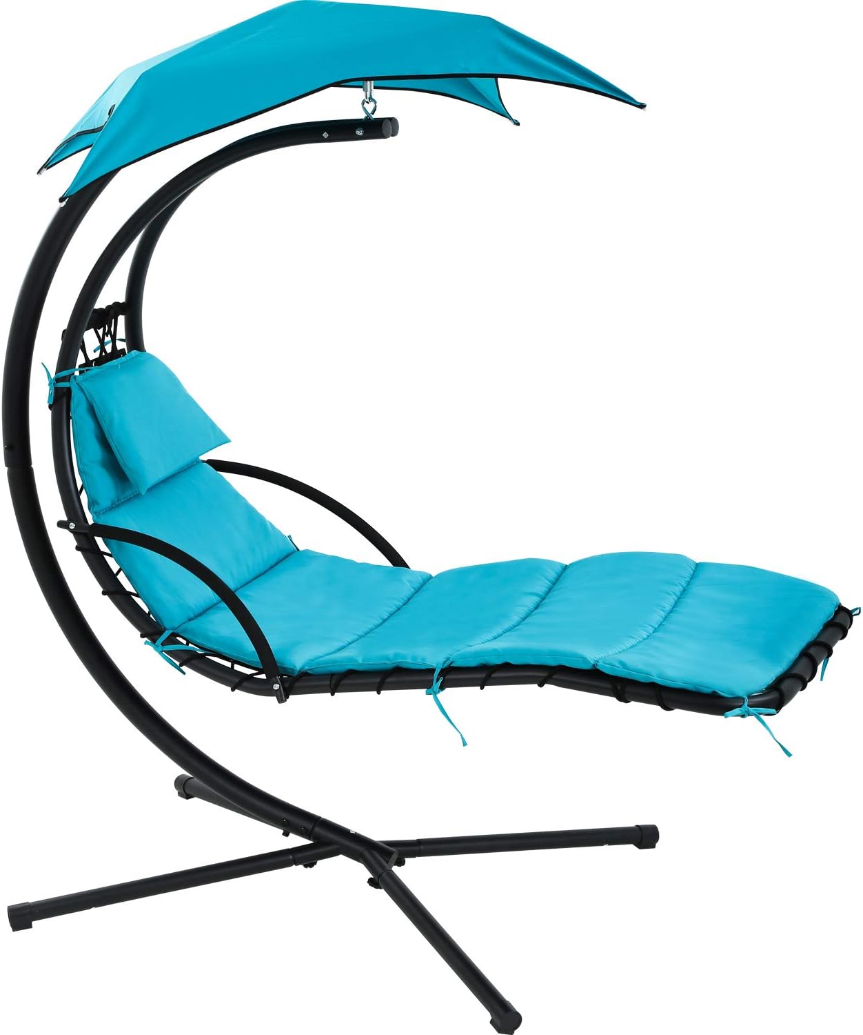Amazon.com: Patio Chair Hammock Stand Outdoor Chair Swings for Adults Hanging Chaise Lounger 