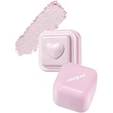 COLORGRAM Milk Bling Heartlighter 02 Pink Heart | Silky Smooth Versatile Creamy Highlighter with Shimmery Finish, Soft and Natural Glow Perfect for Daily Makeup