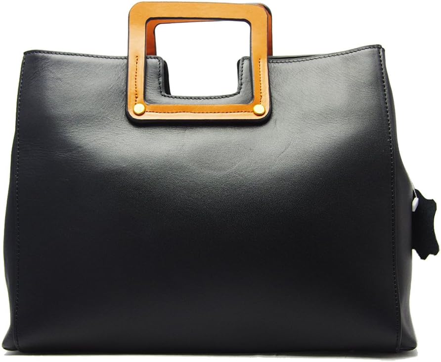 Concealed carry purse/LEATHER/w. anti-snatch strap/concealed holster/detachable shoulder strap"Sheila"