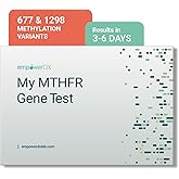 empowerDX MTHFR Gene Test Kit, Methylation Test, Easy at-Home Test Detects Presence of 677 and 1298 MTHFR Gene Variants, Ages 2+, Fast Results Within 6 Days