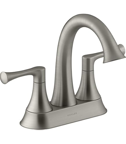 KOHLER 45100-4-2BN Alteo Centerset 4 inch Bathroom Faucet with Pop