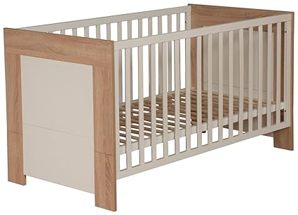 roba Kombi Kinderbett, 70x140 cm, Babybett 3-fach höhenverstellbar, Baby- & Kinderbett umbaubar zum Juniorbett