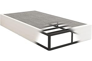 NHODIR Box Spring for Twin Bed, 9 inch Twin Box Spring Only, Strong Metal Frame Mattress Foundation, No Noise, Easy Assembly