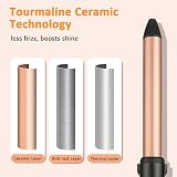 LXMTOU 25mm Ceramic Curling Wand Long Medium Hair Clampless Adjustable Temp view 6